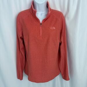 The North Face Lightweight Orange Half Zip Size Large